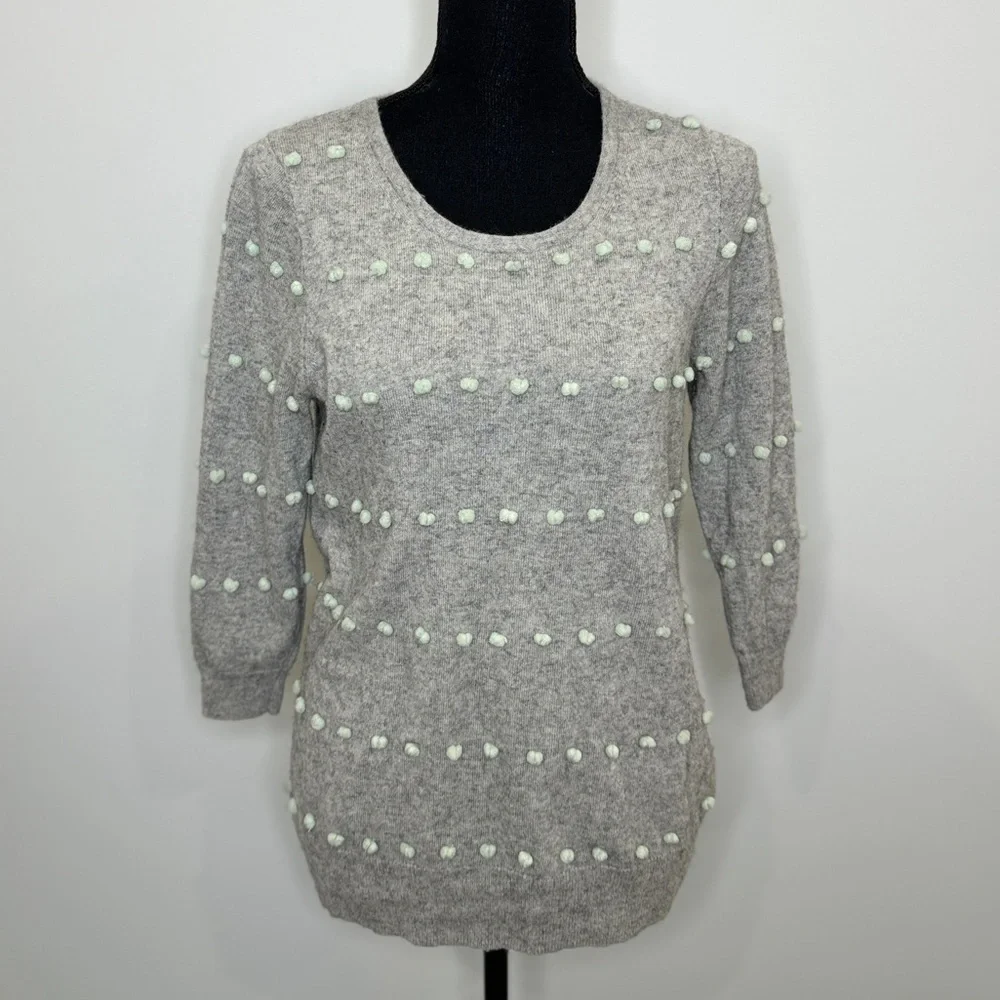J. Crew Gray Wool Blend Women's Sweater (S)